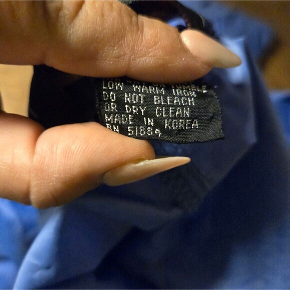 Patagonia Pants Adult Blue Track Parachute Windbreaker size XS made in Korea - Picture 4 of 12